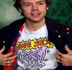Keith Haring Safe Sex Atlantic City Harry Styles T-shirt