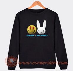 Bad Bunny and J Balwin Emote Sweatshirt