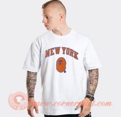 Pete Davidson New York Knicks X a Bathing Ape T-shirt