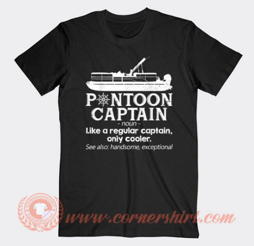 Pontoon Captain Boat T-shirt