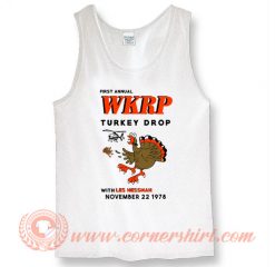 First Annual WKRP Turkey Drop With Les Nessman Tank Top