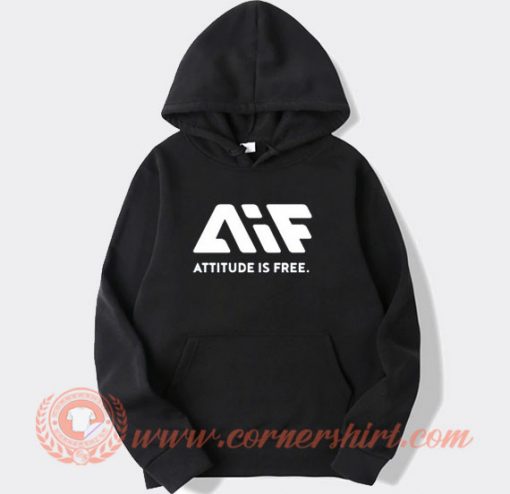 AIF Logo Attitude is Free Hoodie