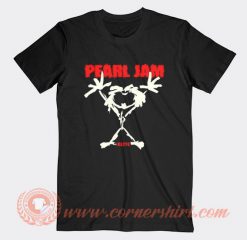 Alive Stickman Pearl Jam T-shirt