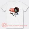 Zombie Bob Ross Eat Brain T-shirt