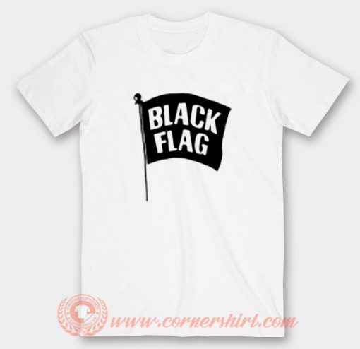 Black Flag Logo Miley Cyrus T-shirt - Cornershirt.com