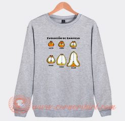 Evolution Of Garfield Sweatshirt On Sale