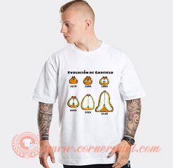 Evolution Of Garfield T-shirt On Sale