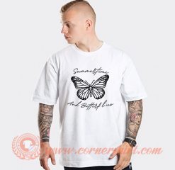 Summertime and Butterflies Louis Tomlinson T-shirt On Sale