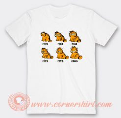 The Evolution Of Garfield T-shirt On Sale