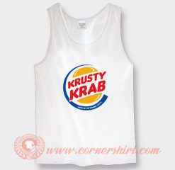 Krusty Krab Pizza X Burger King Tank Top On Sale