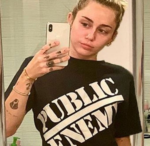 Public Enemy Miley Cyrus T-shirt