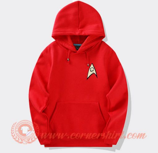 Star Trek Red Shirt Logo Hoodie On Sale