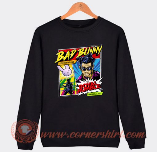 Wwe Bad Bunny Royal Rumble Sweatshirt On Sale