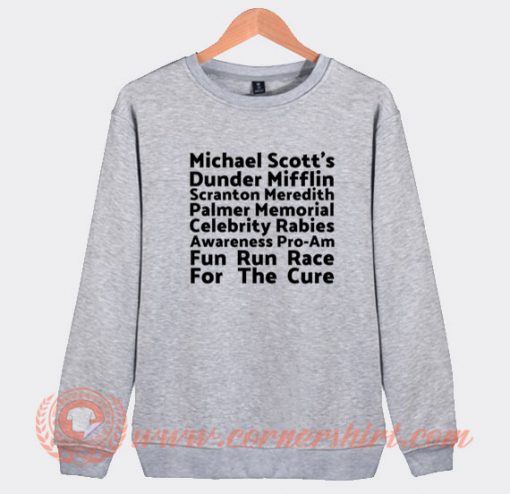Michael Scott Rabies Sweatshirt On Sale