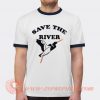 Save The River Abbie Hoffman T-shirt Ringer