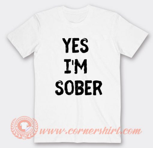 White Lie Party Yes I'm Sober T-shirt On Sale