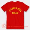 Stephen King Rules T-shirt On Sale