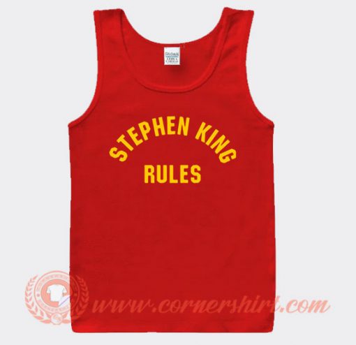 Stephen King Rules Tank Top On Sale