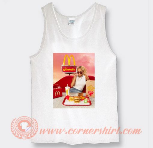 McDonald's Saweetie in Latest Celeb Meal Tank Top
