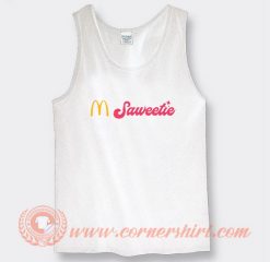 McDonald's Saweetie in Latest Celeb Meal Logo Tank Top