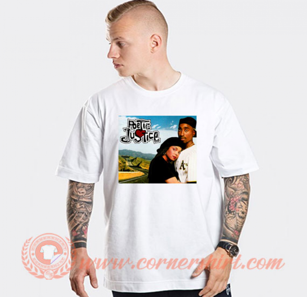 Janet Jackson Tupac Poetic Justice T-shirt - cornershirt.com