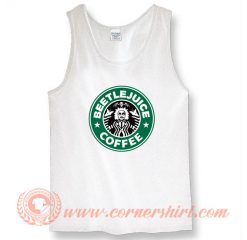 Beetlejuice Starbucks Coffee Parody Tank Top