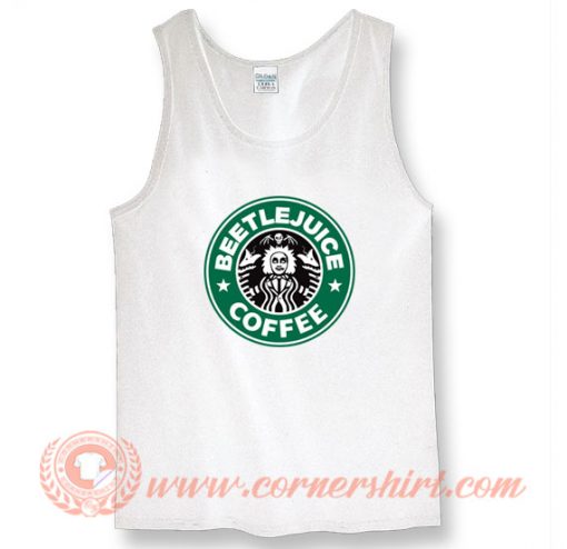 Beetlejuice Starbucks Coffee Parody Tank Top