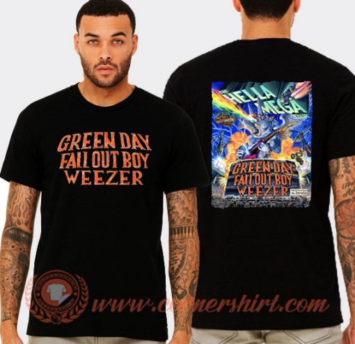 Hella Mega Tour Green Day Fall Out Boy Weezer T-shirt