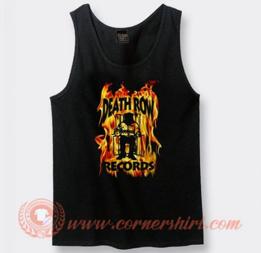 Vintage Death Row records Flame Tank Top