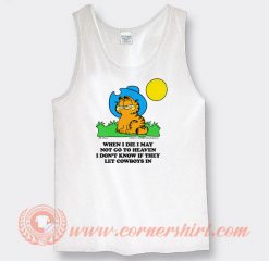 Garfield When I Die I May Not Go To Heaven Tank Top