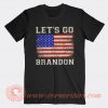 Lets Go Brandon American Flag T-shirt