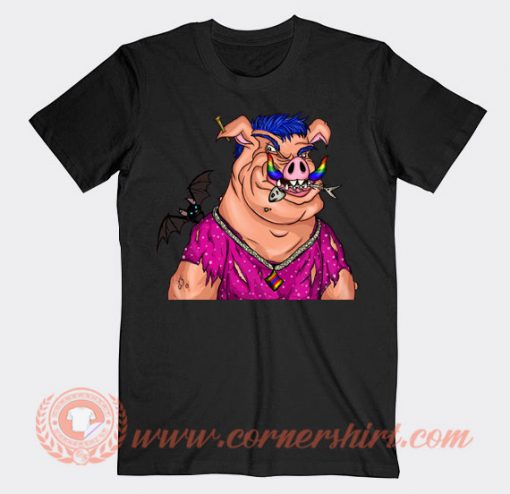 The Pig Monster LGBTQ And Bat Blue Eyes T-shirt