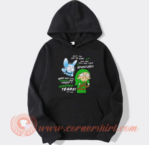 Rick And Morty Link And Navi Forever And Ever Hoodie