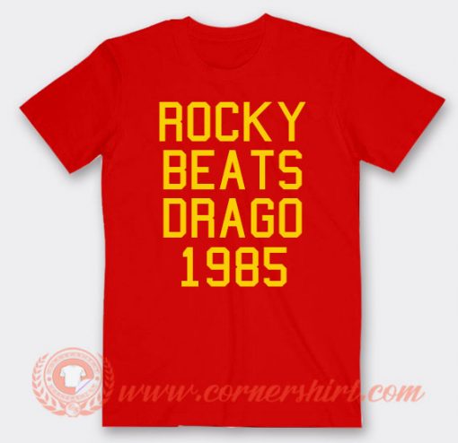 Rocky Beats Drago 1985 T-shirt On Sale