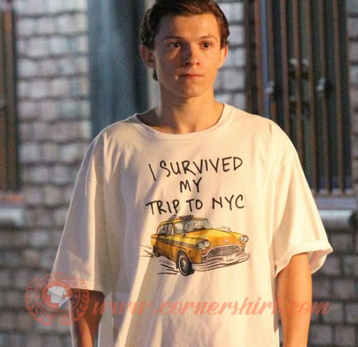 Tom Holland I Survived My Trip To Nyc T-shirt On Sale