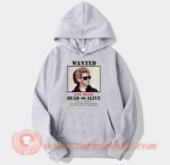 Wanted Lou Reed Dead Or Alive Hoodie On Sale