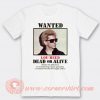 Wanted Lou Reed Dead Or Alive T-shirt On Sale