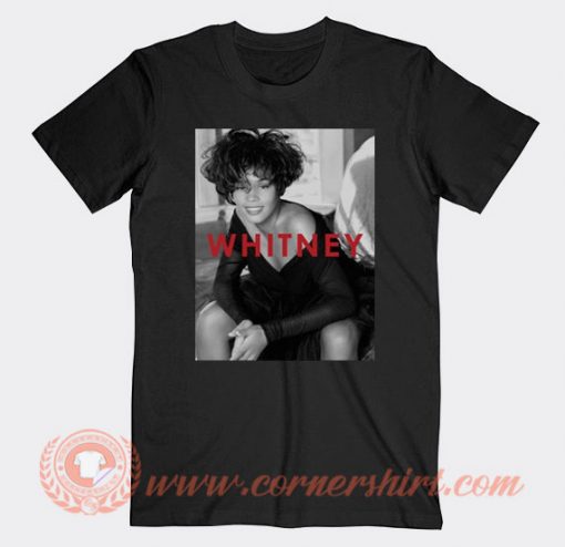 Whitney Houston Black Dress T-shirt On Sale