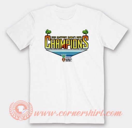 2021 Easypost Hawaii Bowl Champions T-shirt On Sale