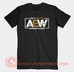 All Elite AEW Wrestling Logo T-shirt On Sale