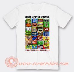Bars of Five Points T-shirt On Sale