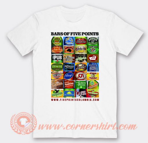 Bars of Five Points T-shirt On Sale