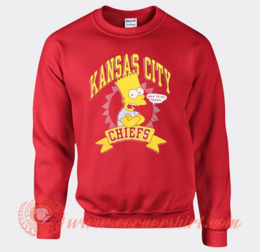 Bart Simpson Chiefs Sweatshirt On Sale