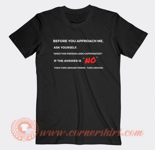 Before You Approach Me Ask Yourself T-shirt On Sale