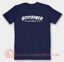 Bitcoiner Nodes Keys T-shirt On Sale