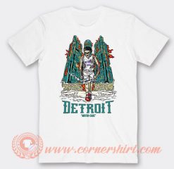 Detroit Motorcade Skeleton T-shirt On Sale