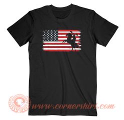 Distressed American Flag Horse T-shirt On Sale