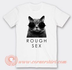 Rough Sex Cat Sunglasses T-shirt On Sale