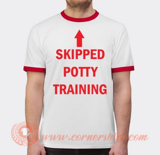Skipped Potty Training T-shirt Ringer
