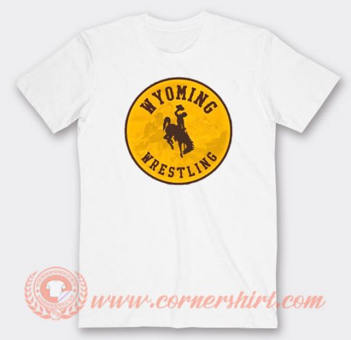 Wyoming Wrestling Logo T-shirt On Sale